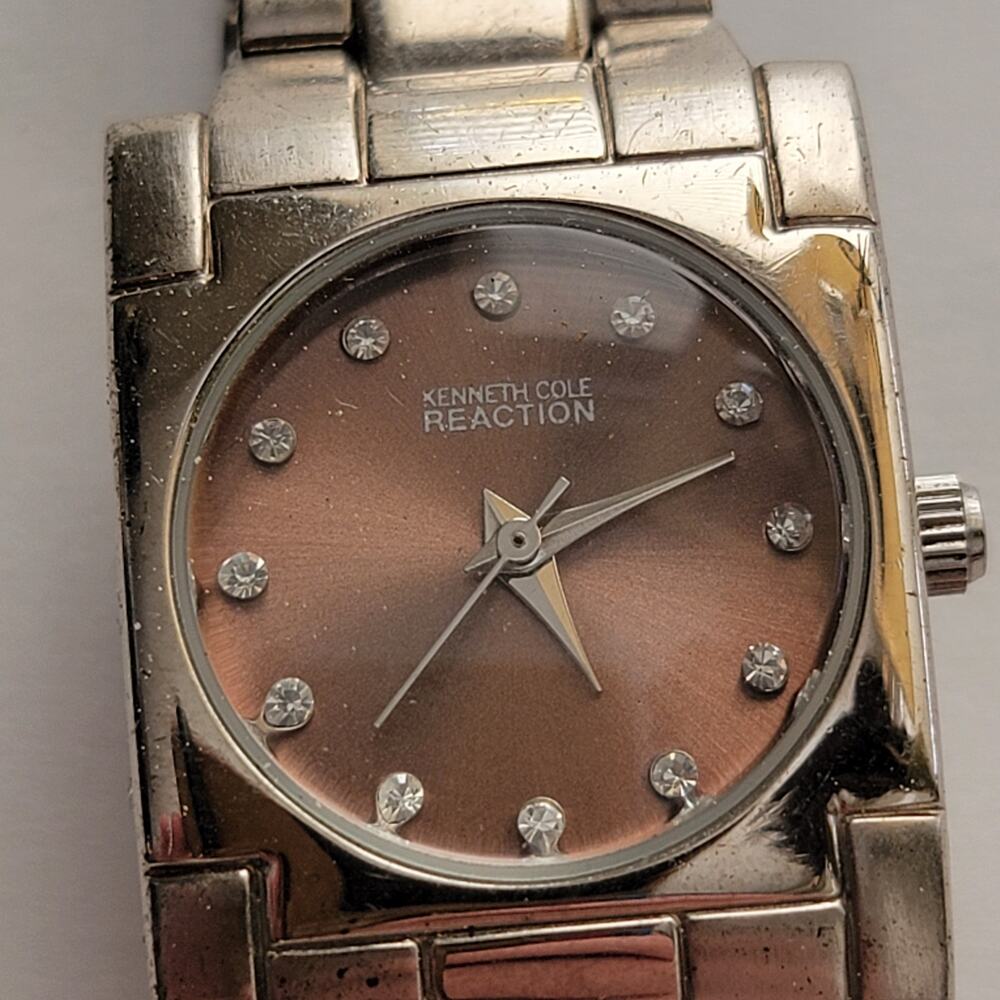 Kenneth Cole Reaction F3562621 Brown Dial Women’s Watch Working
